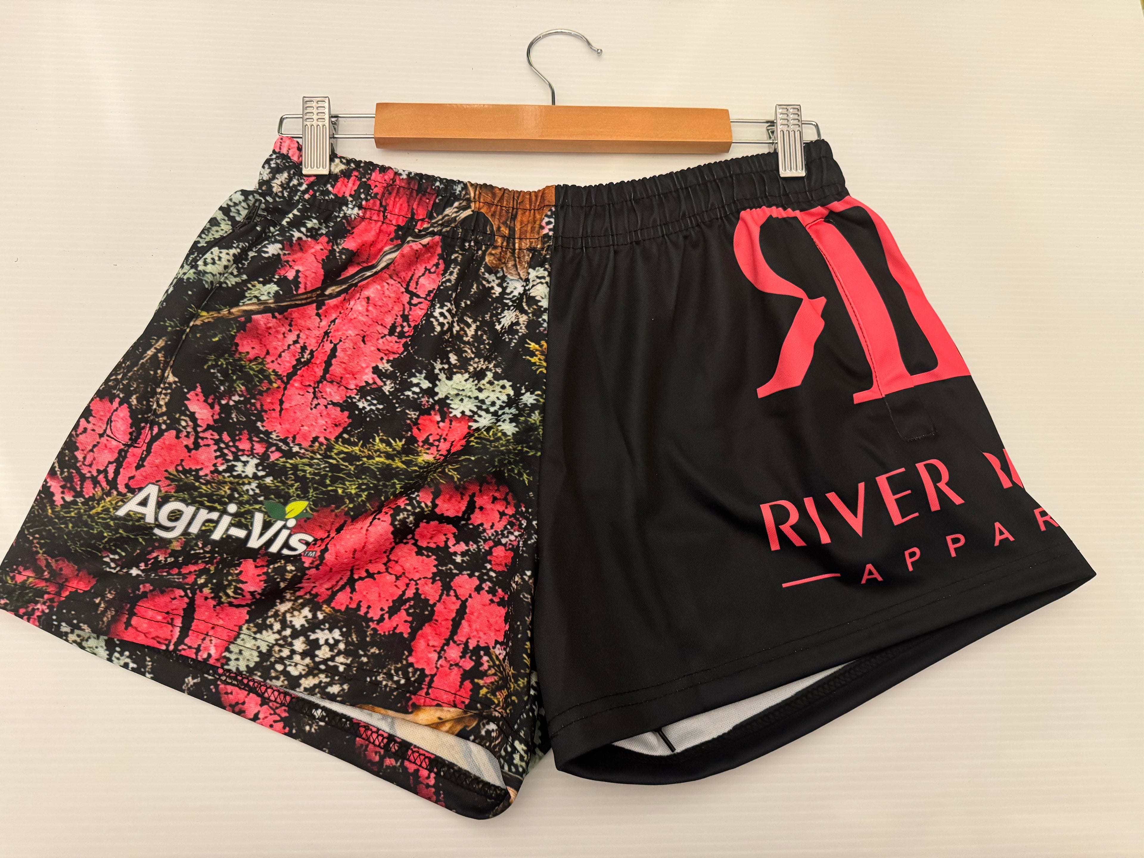 River Ridge Apparel Footy Shorts Pink Camo