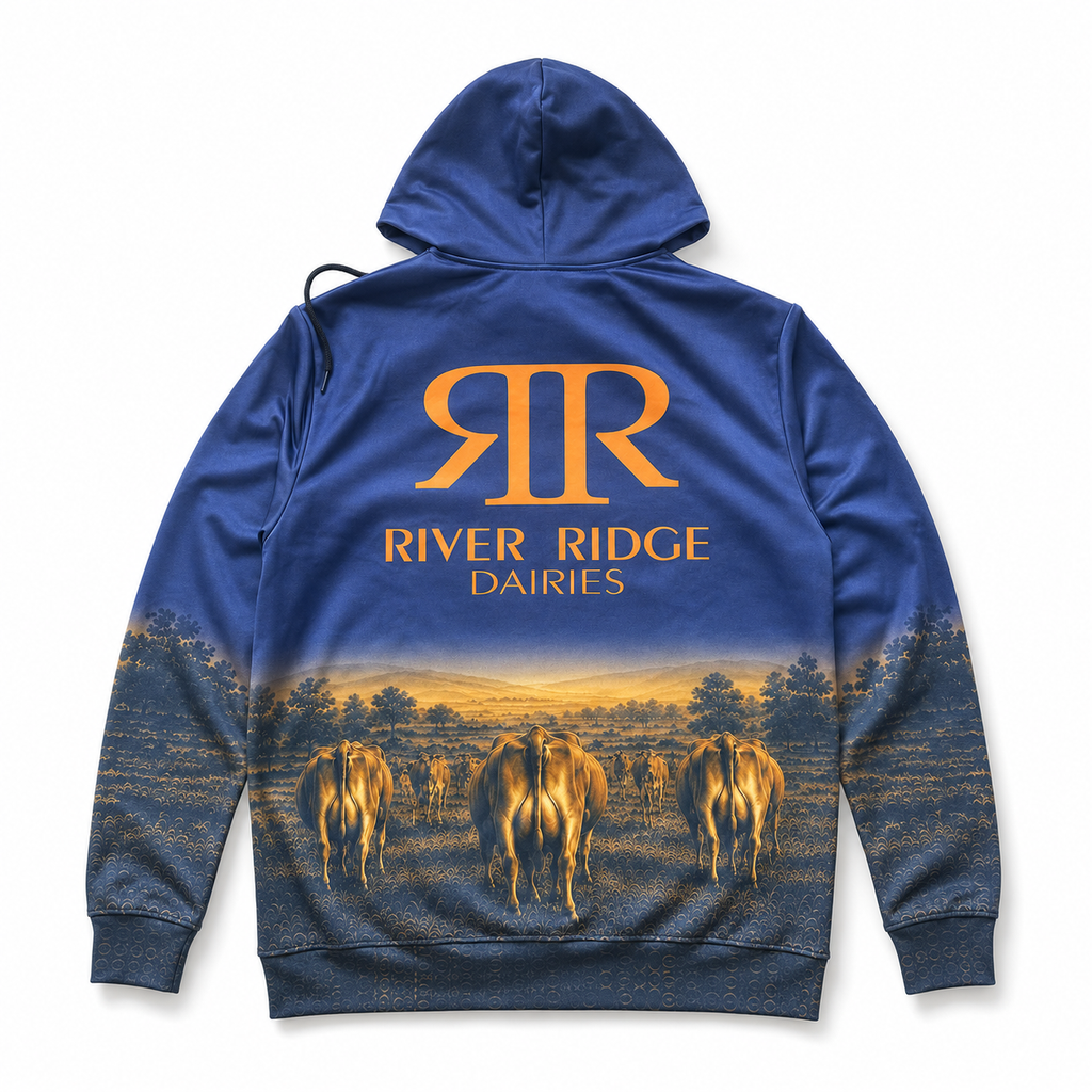 River Ridge Dairy Hoodie Jumper – Navy Blue