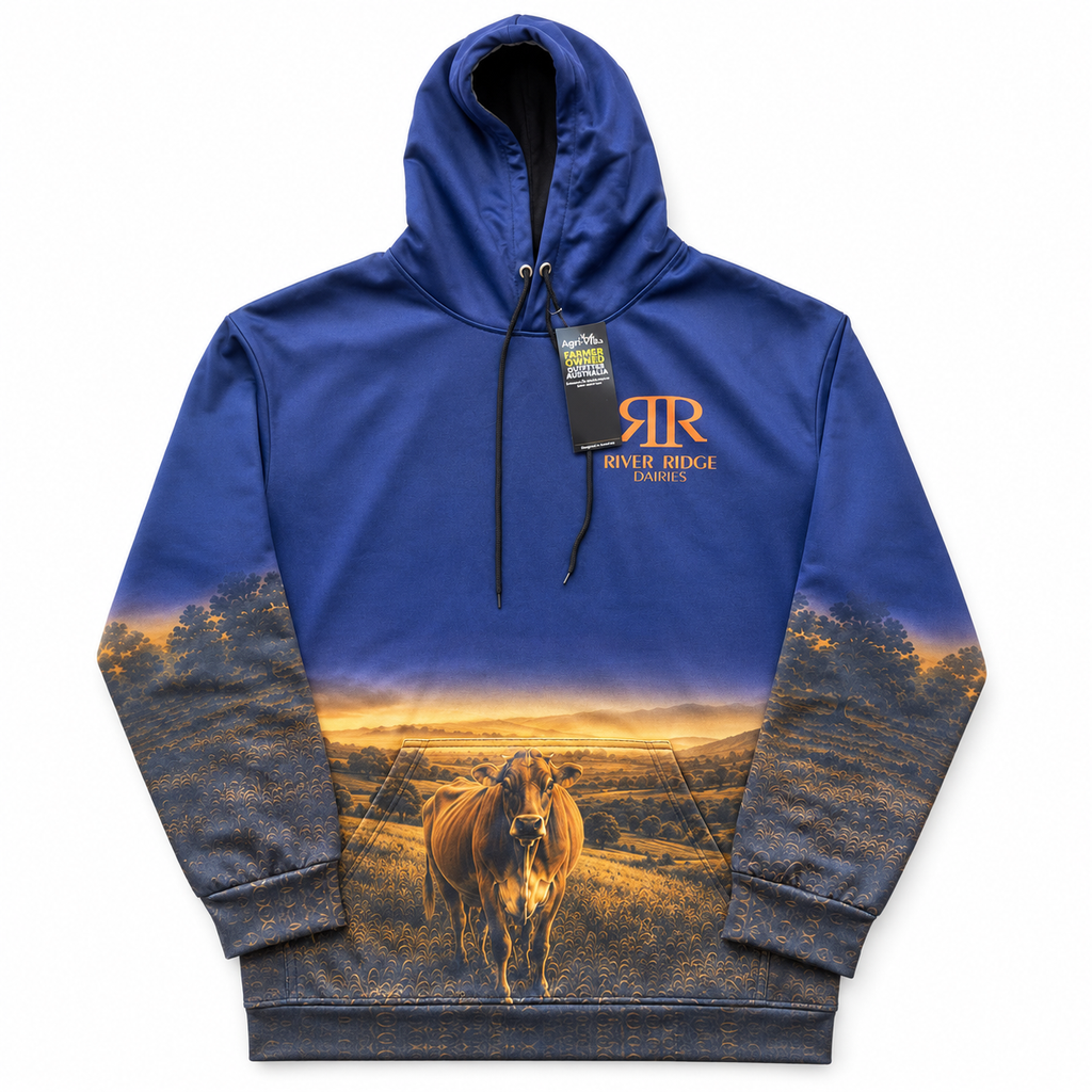 River Ridge Dairy Hoodie Jumper – Navy Blue