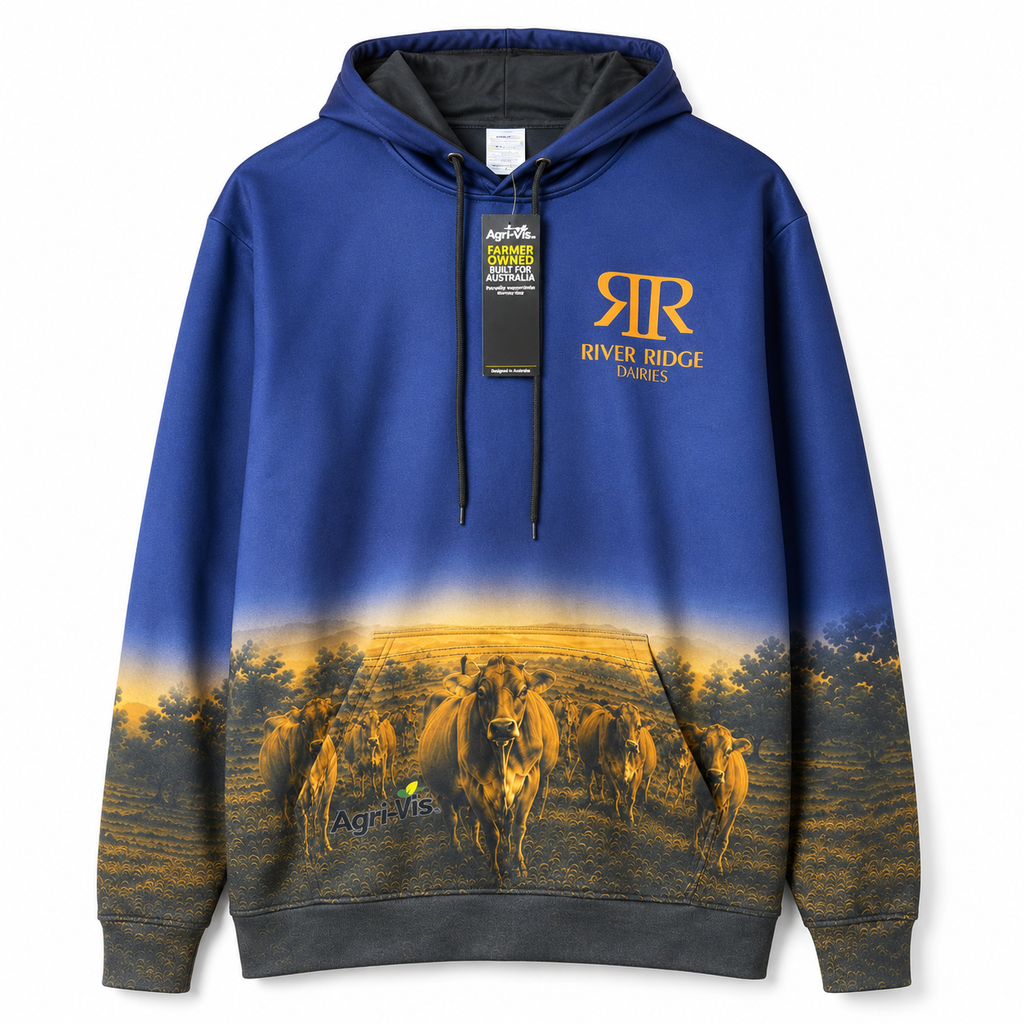 River Ridge Dairy Hoodie Jumper – Navy Blue