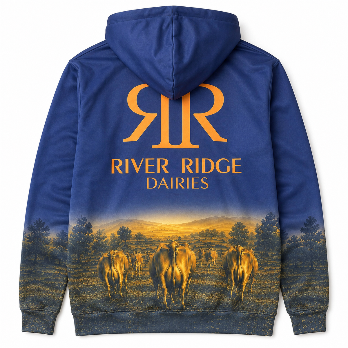 River Ridge Dairy Hoodie Jumper – Navy Blue